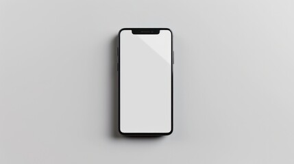 smartphone with an empty screen on a white background closeup mockup of a smartphone isolated on a w