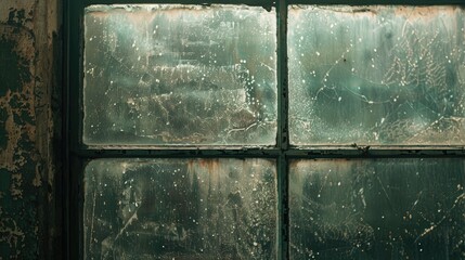 Wall Mural - Unclean windowpane