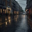 © Creative-Bundles - Rainy day, and a wonderful picture of town life