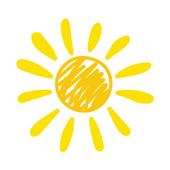 Wall Mural - cartoon sun icon. vector illustration