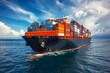 © Rattanapon - A large cargo container ship carrying containers for import and export by sea.
