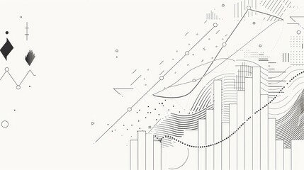 Poster - abstract geometric patterns and lines - an abstract geometric design featuring lines, patterns, and 