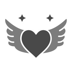 Wall Mural - Heart Wing Icon