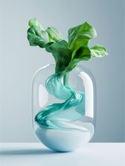 Poster - Modern Mobile App Design Featuring Glassmorphism Style with Transparent and Frosted Glass Elements in a Clean, Airy Interface