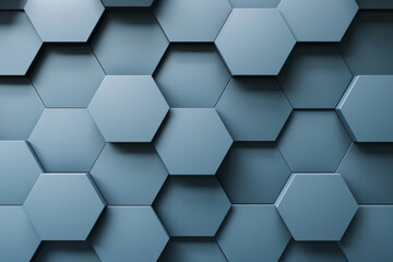 Wall Mural - A close up of a pattern of hexagons futuristic abstract background