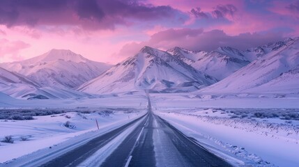 Poster - road in the mountains