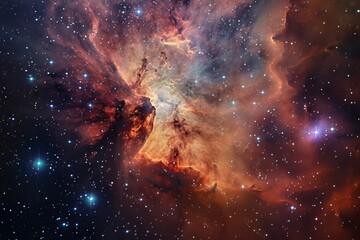 Wall Mural - an awe-inspiring view of the universe, revealing the beauty and complexity of outer space, sparkling