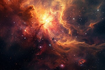 Wall Mural - an awe-inspiring view of the universe, revealing the beauty and complexity of outer space, sparkling