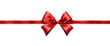 © NightTampa - Elegant red ribbon with a tied bow, perfect for decoration on gifts, presents, or holiday packaging, isolated on transparent background