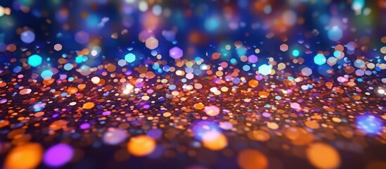 Wall Mural - Abstract Blurred Background with Colorful Bokeh Lights