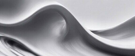 Wall Mural - Soft and liquid Gray waves background