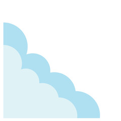 Canvas Print - Cloud Illustration Corner