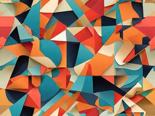 Wall Mural - abstract geometric background