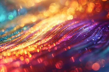 Poster - Colorful Abstract Background with Shimmering Metallic Colors, Ai generated