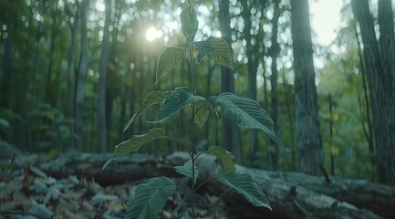 Poster - sunlight in the forest