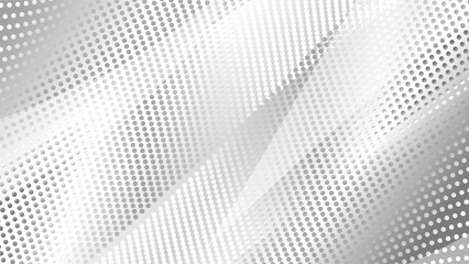 Poster - White dots shiny abstract background