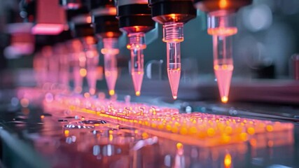 Poster - close-up of 3d bioprinting technology in action, showcasing the precision and potential of this revo
