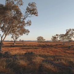 Wall Mural - tree in the field