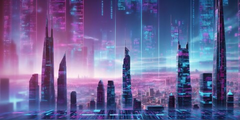 Secure transactions via close-up computer screen binary code it