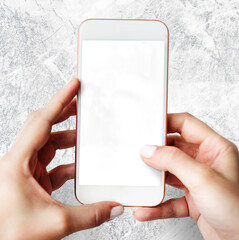 Poster - Smartphone png blank screen mockup