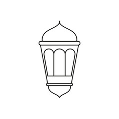 Wall Mural - Lantern icon vector. Lamp illustration sign. Flashlight symbol. Arabian lamp logo.