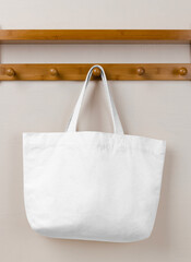 Sticker - Tote bag mockup png transparent, environmental friendly product