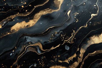 Trendy black and gold marble and gold pattern texture background for wallpapers, posters, cards, invitations and websites