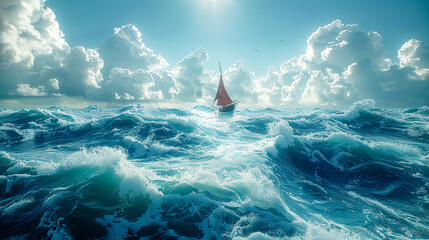 Wall Mural - Limitlessness: Open sea