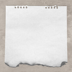 Sticker - Ripped note paper png mockup, transparent design