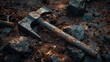 © 2rogan - Photographing an aged iron hammer in mud with a warm vintage aesthetic