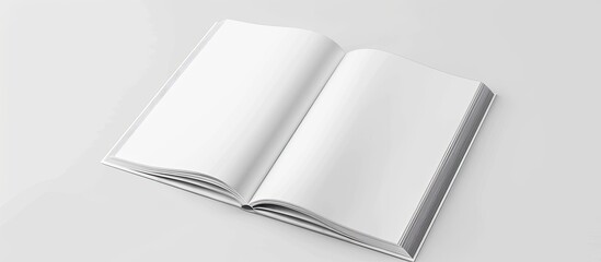 Poster - A white magazine mockup with copy space image set against a white background