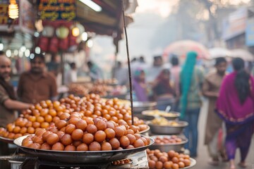 indian food at outdoor market