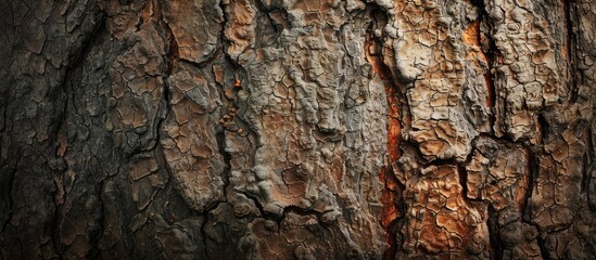 Poster - Tree background with an unfinished texture perfect for advertising or as a backdrop with copy space image