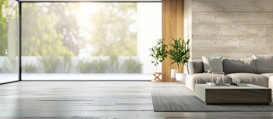 Aufkleber - Blurry interior background with copy space image