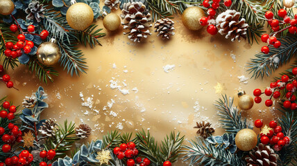 Wall Mural - Beautiful mesmerizing New Year Christmas concept