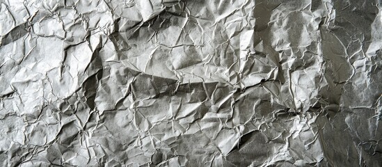 Poster - Japanese paper s silver texture shown in a copy space image
