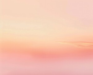 Wall Mural - A calming canvas where a soft peach fades into a gentle pastel pink, providing a peaceful visual retreat.