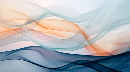 Poster - Abstract background with smooth shapes