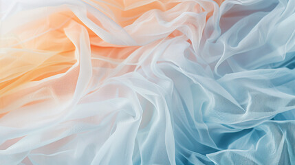 Poster - Abstract Dreamy Concept Image with Mesh Fabric