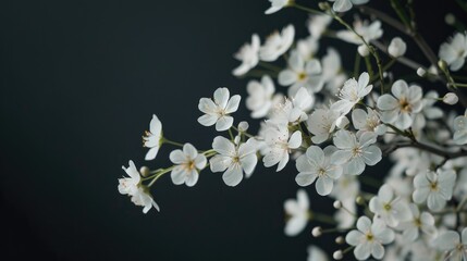 Close up spring flower wallpaper with space for text