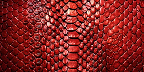 Poster - red snake skin texture