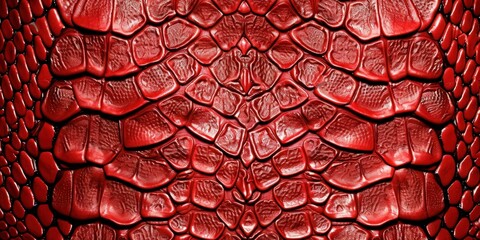Poster - red reptile skin texture