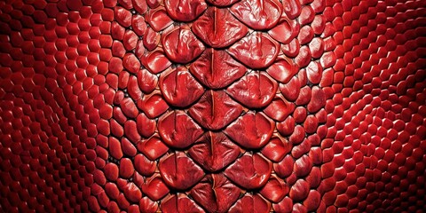 Poster - red reptile skin texture