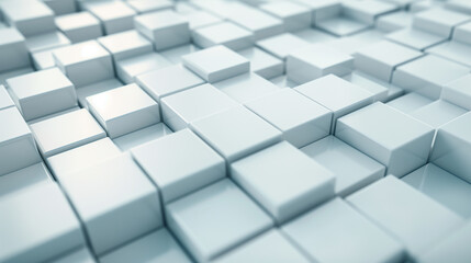 Poster - Cubes background with lines 