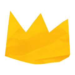 Sticker - PNG Golden crown, paper craft element