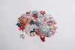 © Running opossum - Colorful puzzle pieces forming the shape of a human brain, symbolizing the complexities of memory and cognitive function