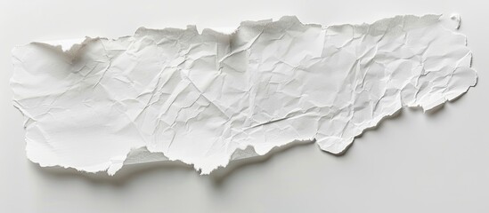 Poster - White paper showing torn edges suitable for advertisement with copy space image