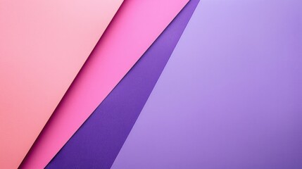 Poster - Purple and pink geometric paper background with space for text viewed from above