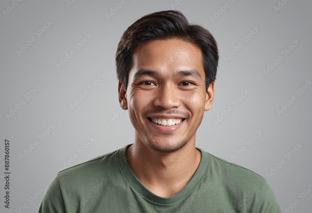 Portrait view of a regular happy smiling Philippines man, ultra ...