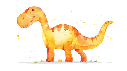 Wall Mural - Watercolor dinosaurs 